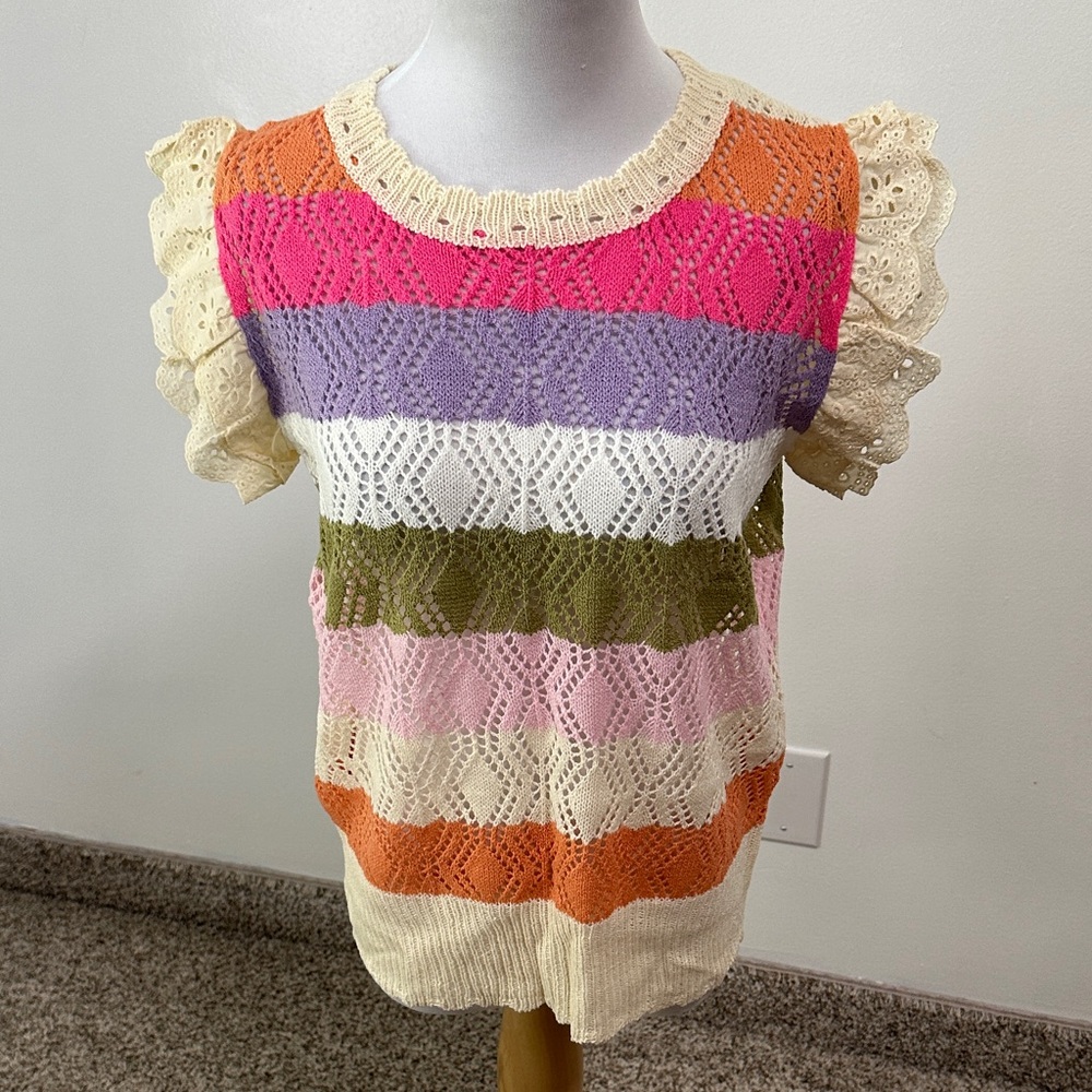 🌴 NWT BiBi Open Knit Sweater